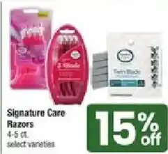 Shaw's Signature Care Razors offer