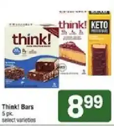 Shaw's Think! Bars offer