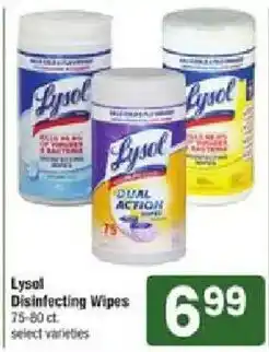 Shaw's Lysol Disinfecting Wipes offer