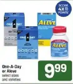 Shaw's One-A-Day or Aleve offer