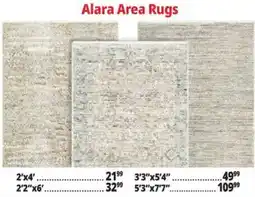 Ocean State Job Lot Alara Area Rugs offer