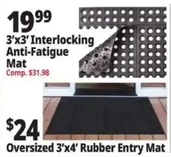 Ocean State Job Lot 3'x3' Interlocking Anti-Fatigue Mat offer