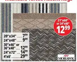 Ocean State Job Lot Mohawk washable tufted accent rugs offer
