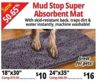Ocean State Job Lot Mud Stop Super Absorbent Mat offer
