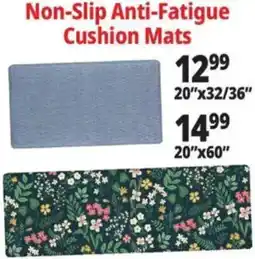 Ocean State Job Lot Non-Slip Anti-Fatigue Cushion Mats offer