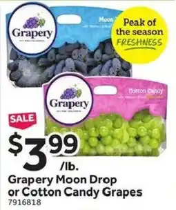 Stop&Shop Grapery Moon Drop or Cotton Candy Grapes offer