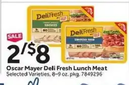 Stop&Shop Oscar Mayer Deli Fresh Lunch Meat offer