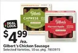 Stop&Shop Gilbert's Chicken Sausage offer