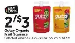 Stop&Shop Gutzy Organic Fruit Squeeze offer