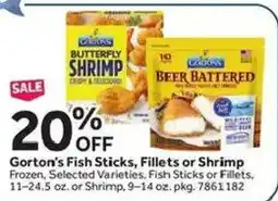 Stop&Shop Gorton's Fish Sticks, Fillets or Shrimp offer