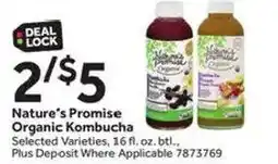 Stop&Shop Nature's Promise Organic Kombucha offer