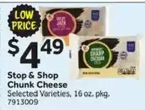 Stop&Shop Stop & Shop Chunk Cheese offer