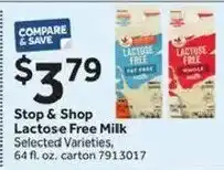 Stop&Shop Stop & Shop Lactose Free Milk offer