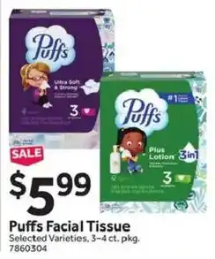 Stop&Shop Puffs Facial Tissue offer