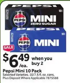 Stop&Shop Pepsi Mini offer