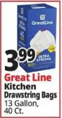 Ocean State Job Lot Great Line kitchen drawstring bags offer