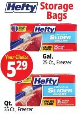 Ocean State Job Lot Hefty Storage Bags offer