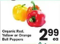 ACME Organic Red, Yellow or Orange Bell Peppers offer