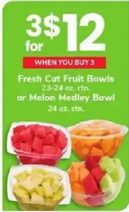 ACME Fresh Cut Fruit Bowls or Melon Medley Bowl offer