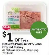 Stop&Shop Nature's Promise ground turkey offer