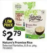 Stop&Shop Nature's Promise Rice offer