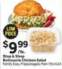 Stop&Shop Stop & Shop Rotisserie Chicken Salad offer
