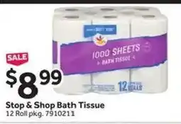 Stop&Shop Stop & Shop Bath Tissue offer