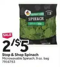 Stop&Shop Stop & Shop Spinach offer