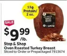Stop&Shop Stop & Shop Oven Roasted Turkey Breast offer