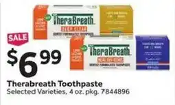 Stop&Shop Therabreath Toothpaste offer