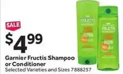 Stop&Shop Garnier Fructis Shampoo or Conditioner offer
