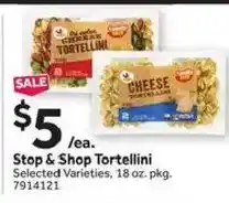 Stop&Shop Stop & Shop Tortellini offer