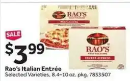 Stop&Shop Rao's Italian Entrée offer