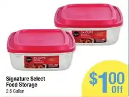 Shaw's Signature Select Food Storage offer