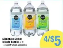 Shaw's Signature Select Mixers Bottles offer