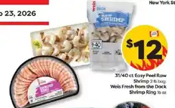 Weis Markets Weis Fresh from the Dock Shrimp Ring offer