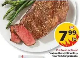 Weis Markets Signature Select Pasture Raised Boneless New York Strip Steaks offer