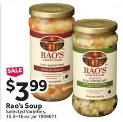 Stop&Shop Rao's Soup offer