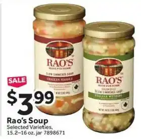 Stop&Shop Rao's Soup offer
