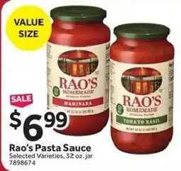 Stop&Shop Rao's Pasta Sauce offer