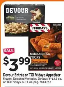 Stop&Shop Devour Entrée or TGI Fridays Appetizer offer
