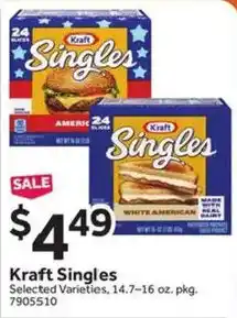 Stop&Shop Kraft Singles offer