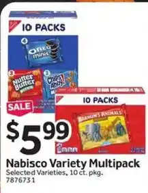 Stop&Shop Nabisco Variety Multipack offer