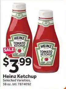 Stop&Shop Heinz Ketchup offer