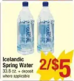 Shaw's Icelandic Spring Water offer