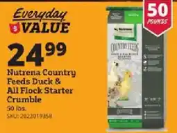 Rural King Nutrena Country Feeds Duck & All Flock Starter Crumble offer