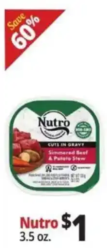 Ocean State Job Lot Nutro cuts in gravy simmered beef & potato stew offer