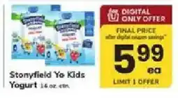 ACME Stonyfield Yo Kids Yogurt offer