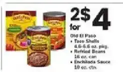 ACME Old El Paso Taco Shells, Refried Beans, Enchiladas Sauce offer