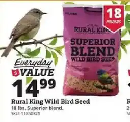 Rural King Rural King Wild Bird Seed offer